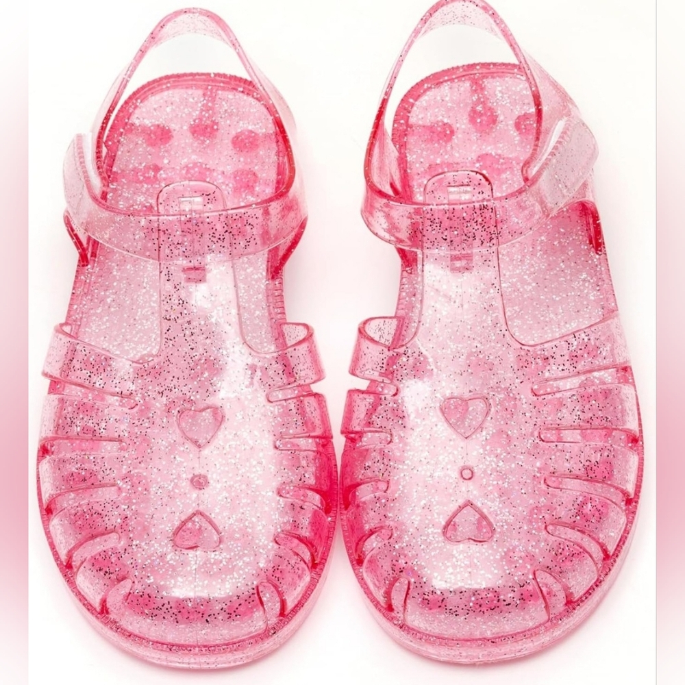 Girls Jelly Sandals Summer Costume Flat Breathable Waterproof Size 5